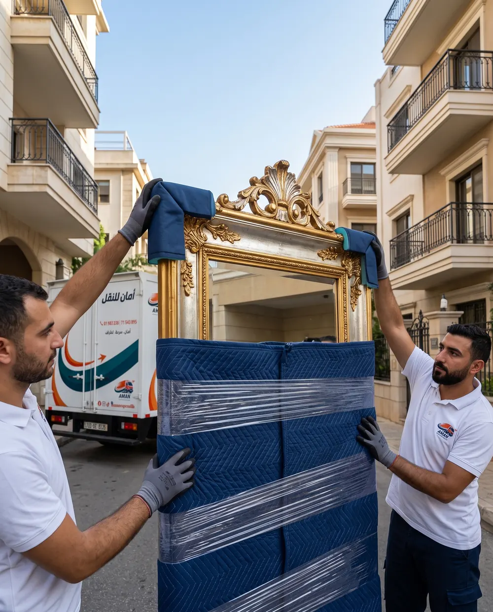 شباب أمان عم يلفّوا مراية بحرامات حماية